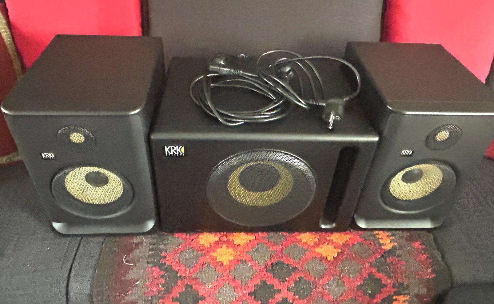 Set KRK Rokit 7 G4 monitors en KRK Subwoofer S8.4, Ophalen, Zo goed als nieuw, Minder dan 500 watt, Overige typen