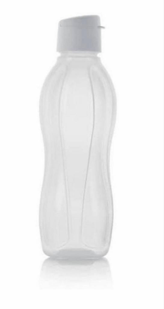 Tupperware Eco Fles 1 Liter met Sportdop, Huis en Inrichting, Keuken | Tupperware, Ophalen of Verzenden, Nieuw, Wit, Beker of Kan