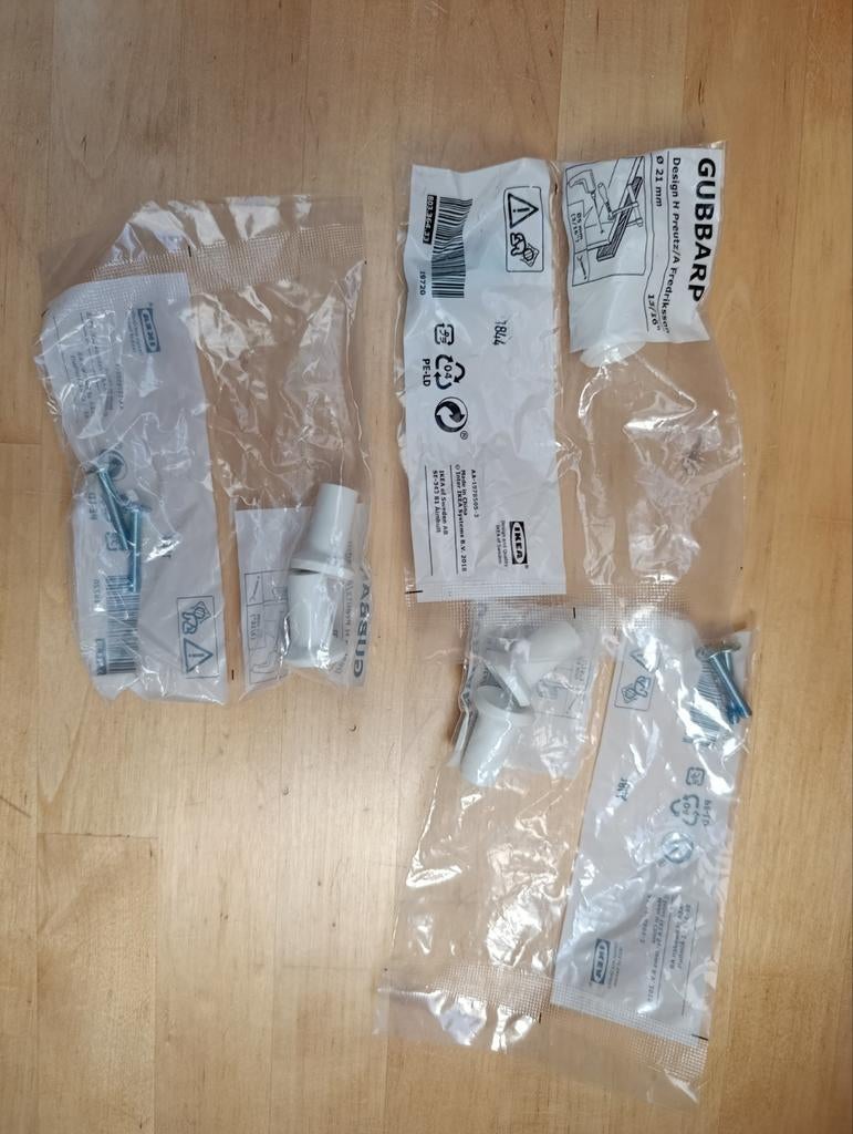 Gubbarp Ikea knoppen. Wit., Ophalen of Verzenden, Nieuw