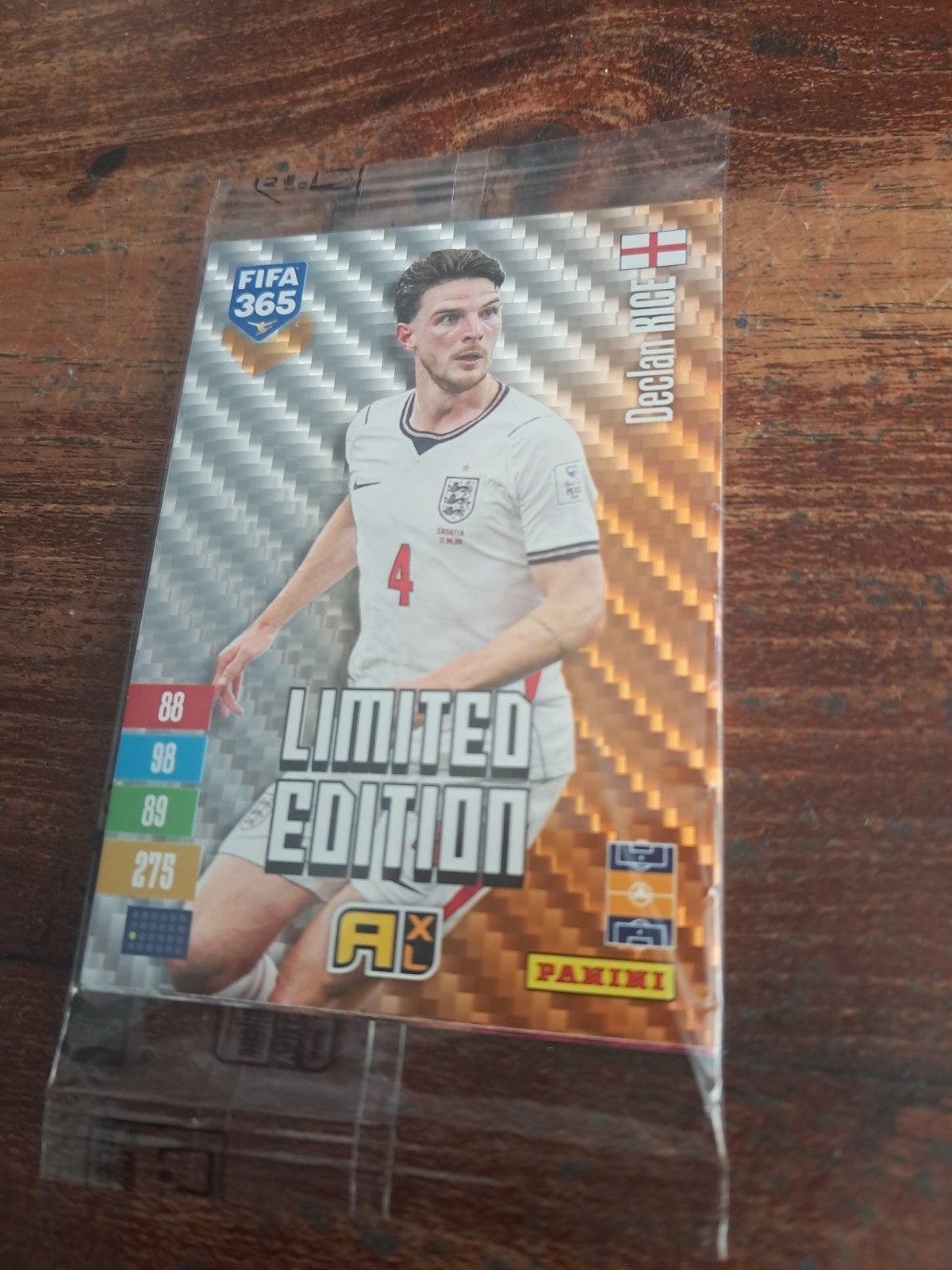 ADRENALYN XL Panini Limited Edition Declan Rice. 2027., Ophalen of Verzenden, Nieuw, Plaatje