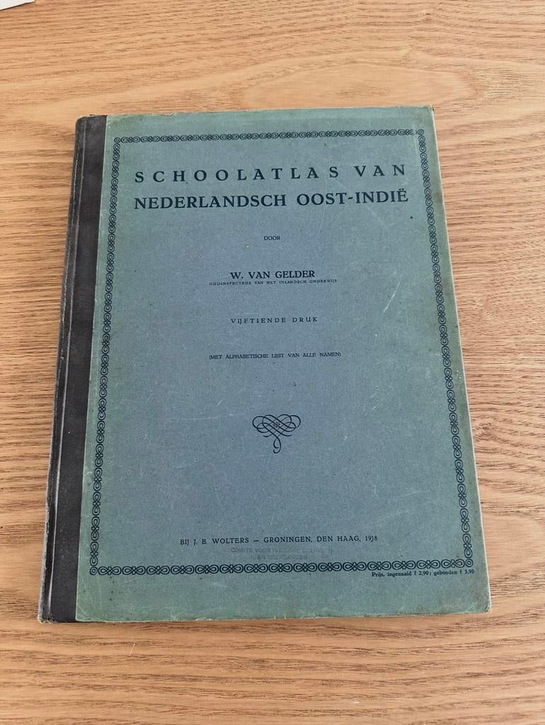 Schoolatlas van Nederlandsch Oost-Indie.W.van Gelder., Boeken, Atlassen en Landkaarten, Ophalen of Verzenden, Gelezen, 1800 tot 2000