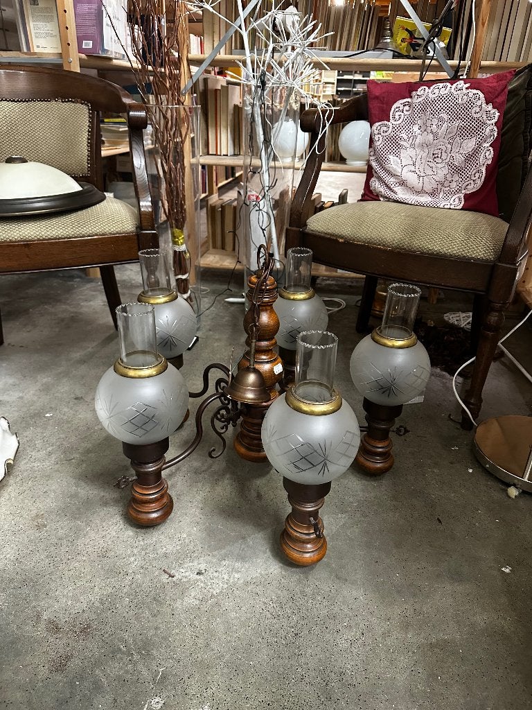 Lamp hanglamp vintage WD-028, Ophalen of Verzenden, Glas
