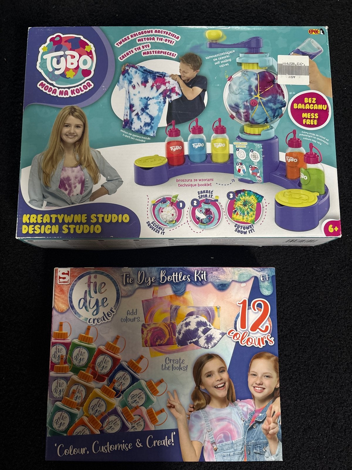 Tie Dye Knutselsets - Tybo en Tie Dye Creator, Hobby en Vrije tijd, Knutselen, Overige thema's, Textiel, Nieuw, Meerkleurig