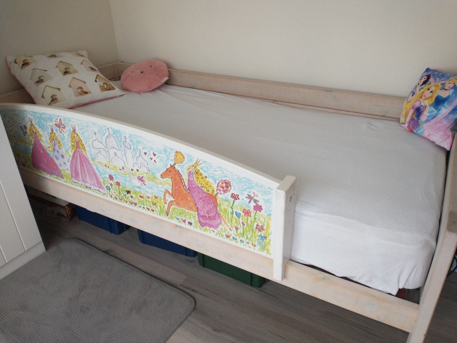 Bedhek/ uitval beschermer van Life time.(Prinses), Ophalen, Gebruikt, 140 tot 160 cm, 100 cm of meer