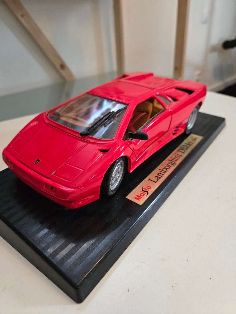 Maisto Lamborghini Diablo (1990) 1:18, Hobby en Vrije tijd, Modelauto's | 1:18, Verzenden, Zo goed als nieuw, Auto, Maisto