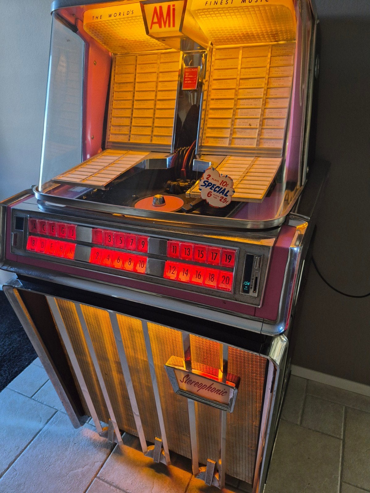 Ami J jukebox uit 1959, Ophalen, Gebruikt, 1950 tot 1960, Ami