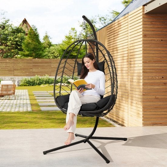 Schommelstoel - Hangende Ei-stoelen - Hangmat -Headrest - me, Corvance B.V., Verzenden, Nieuw, Corvancebol@gmail.com