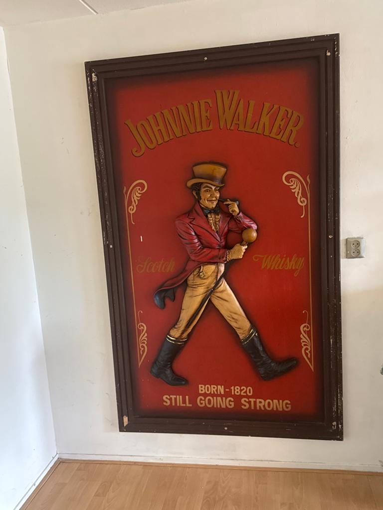 Johnnie walker wandbord 200x120, Ophalen of Verzenden