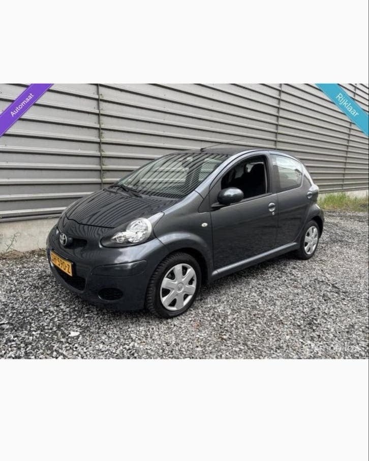 Toyota Aygo 1.0 12V Vvt-i 5DRS MMT 2009 Grijs, Zwart, 4 stoelen, 68 pk, 998 cc