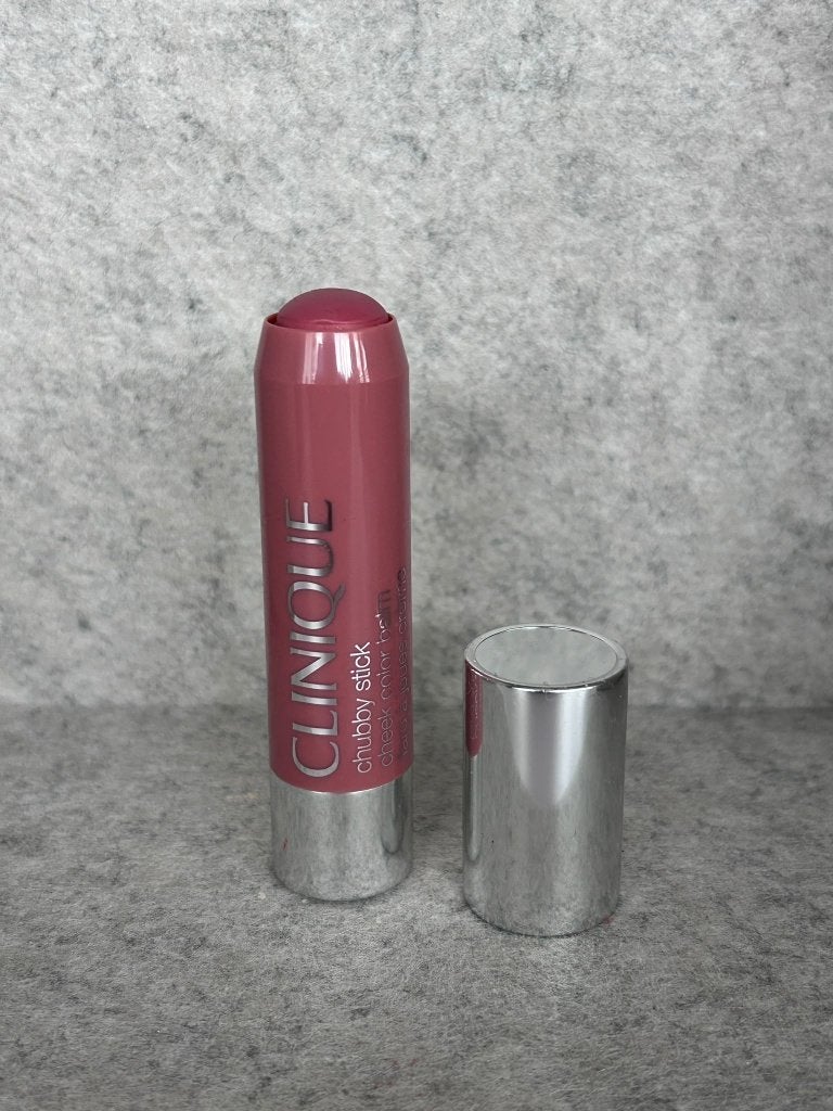Clinique Chubby Stick Blush 01 Amp'd Up Apple, Wangen, Ophalen of Verzenden, Zo goed als nieuw, Make-up