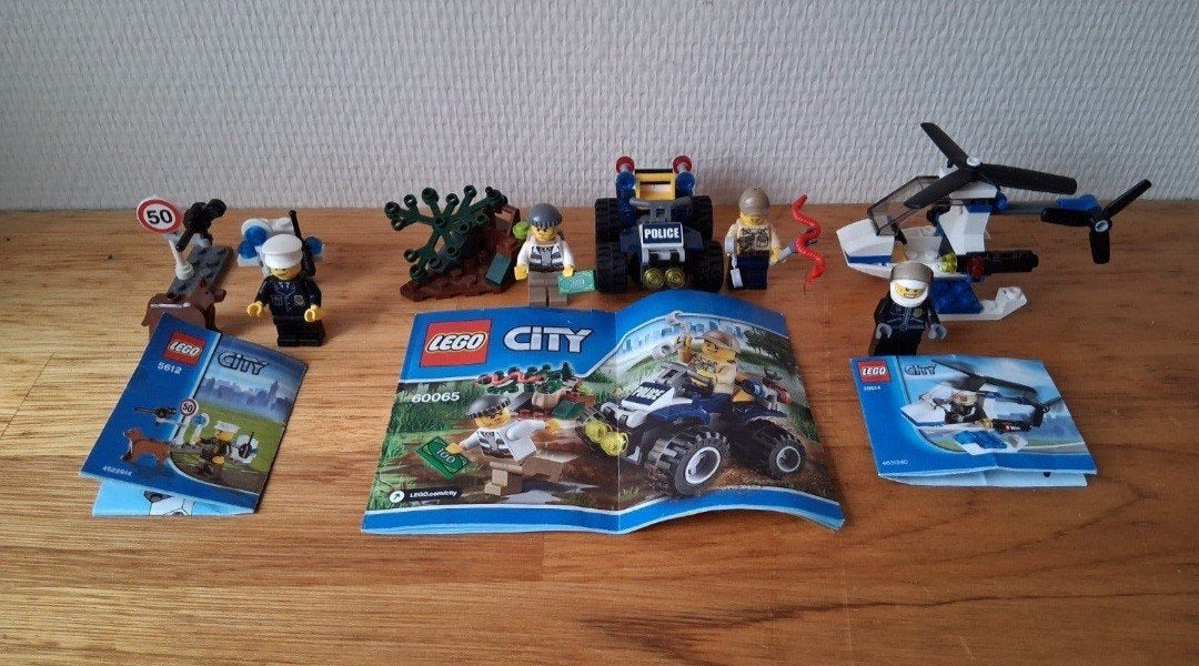 3 lego city sets met 4 minifiguren politie en boef compleet, City, Lego, Ophalen of Verzenden, Zo goed als nieuw