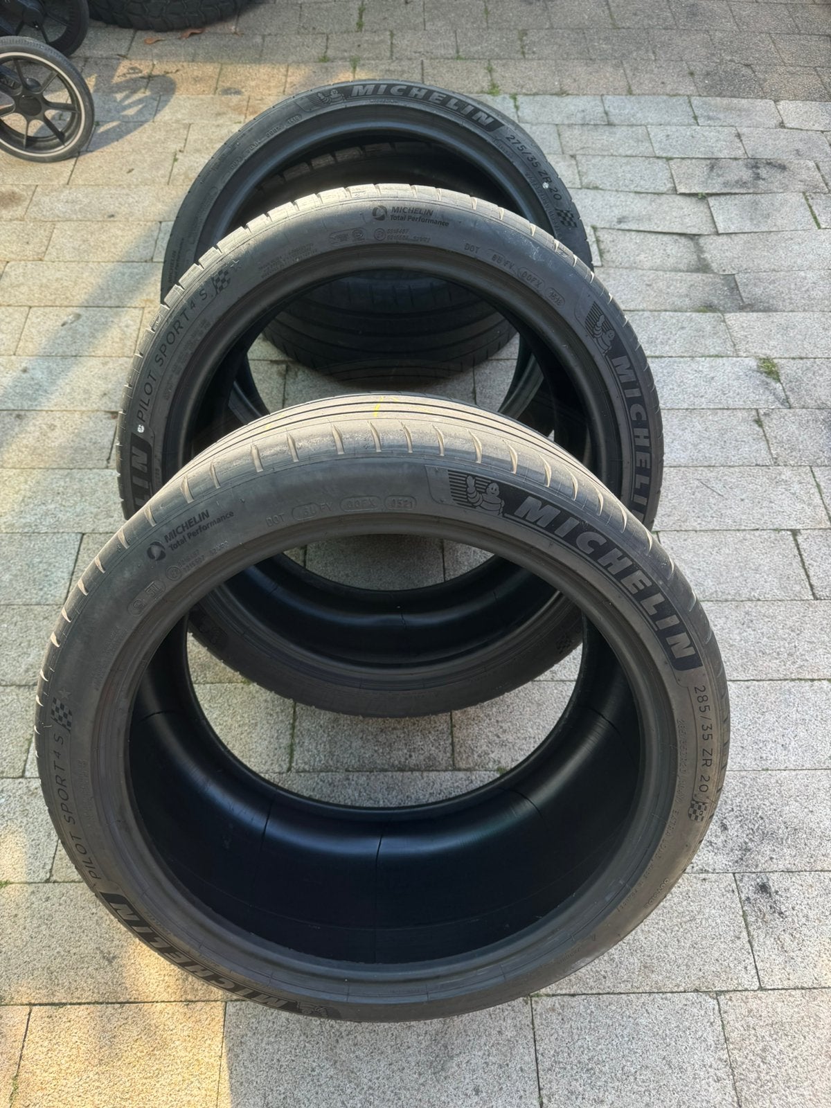 4 Michelin Pilot Sport 4S, Auto-onderdelen, Banden en Velgen, Gebruikt, 285 mm, Ophalen of Verzenden, Band(en)