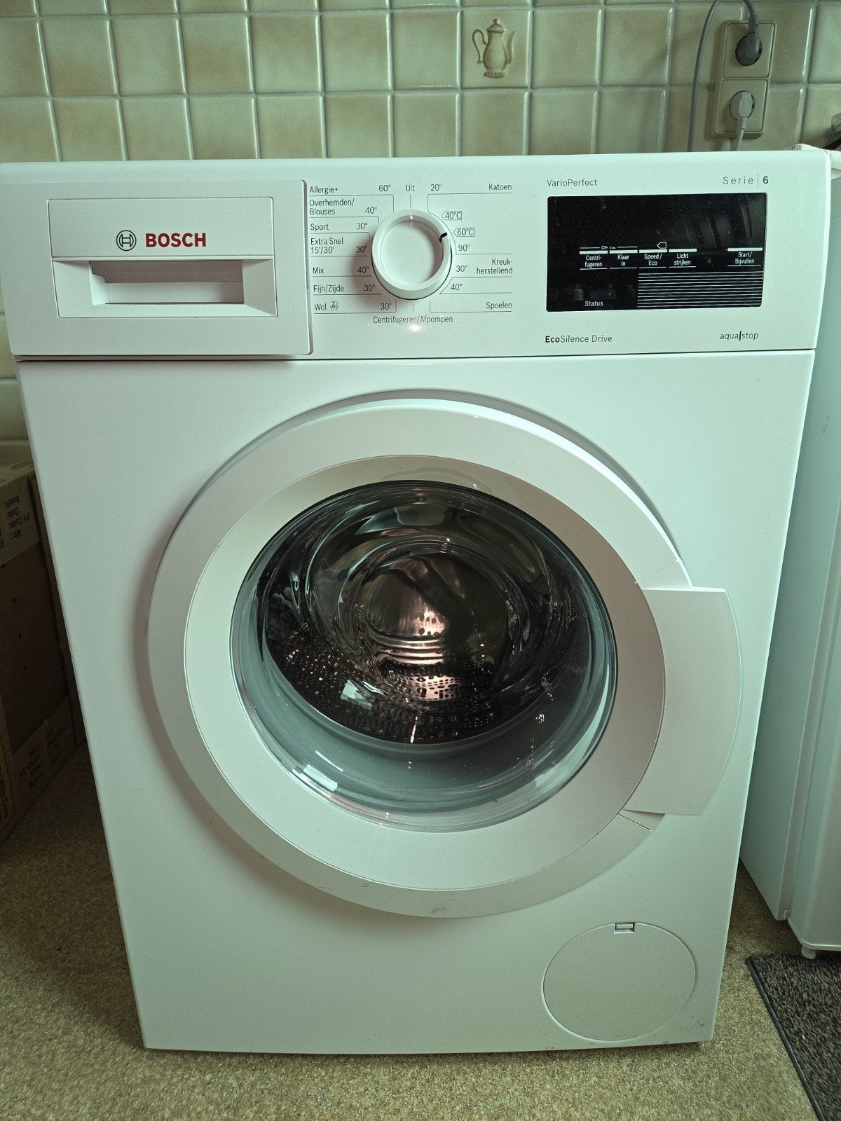 Zo goed als nieuwe Bosch Serie 6 VarioPerfect wasmachine, Witgoed en Apparatuur, Ophalen, Energieklasse A of zuiniger, Zo goed als nieuw