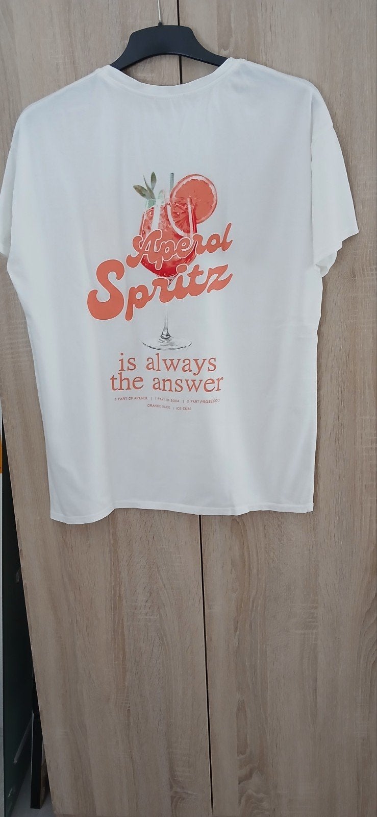 nieuw wit shirt aperol spritz een maat, Ophalen of Verzenden, Nieuw, Wit