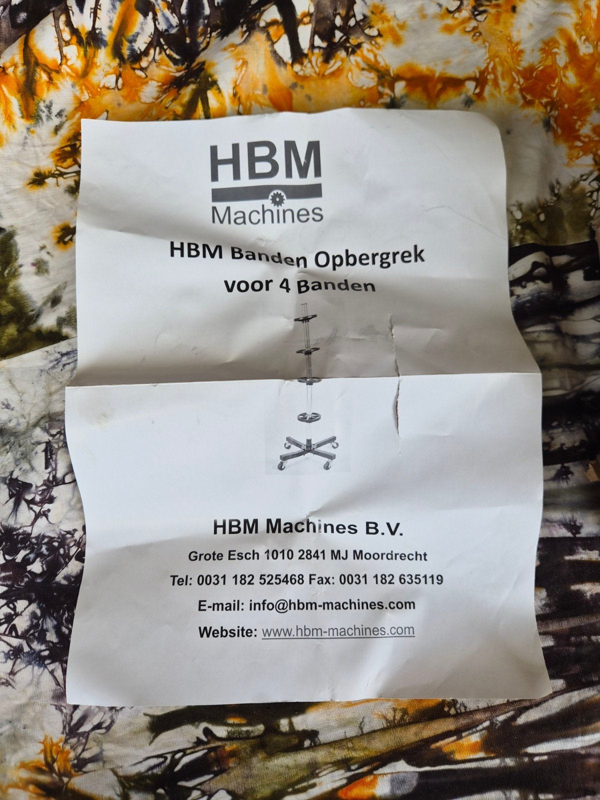 HBM Banden Opbergrek voor 4 Banden - Mobiel, Auto diversen, Ophalen of Verzenden, Nieuw