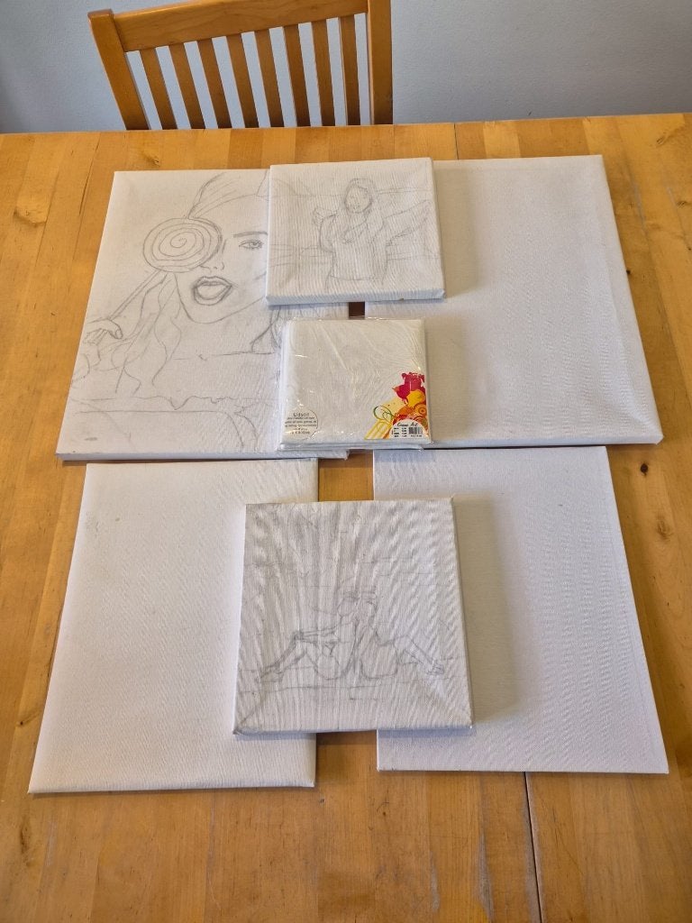 Schilderdoeken, Ophalen of Verzenden, Gebruikt, Doek