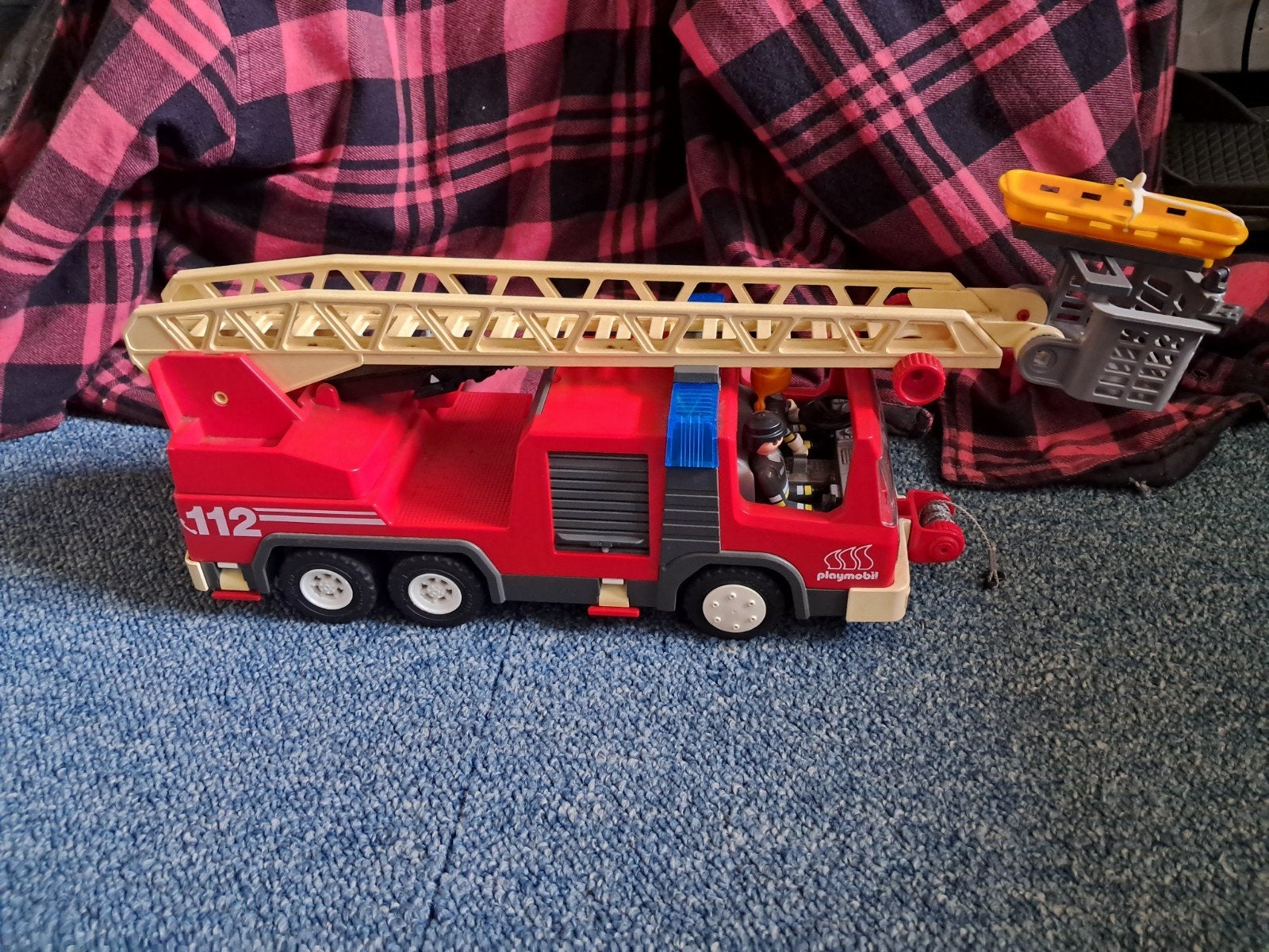 Brandweer ladderwagen Playmobil, Kinderen en Baby's, Speelgoed | Playmobil, Ophalen of Verzenden, Gebruikt