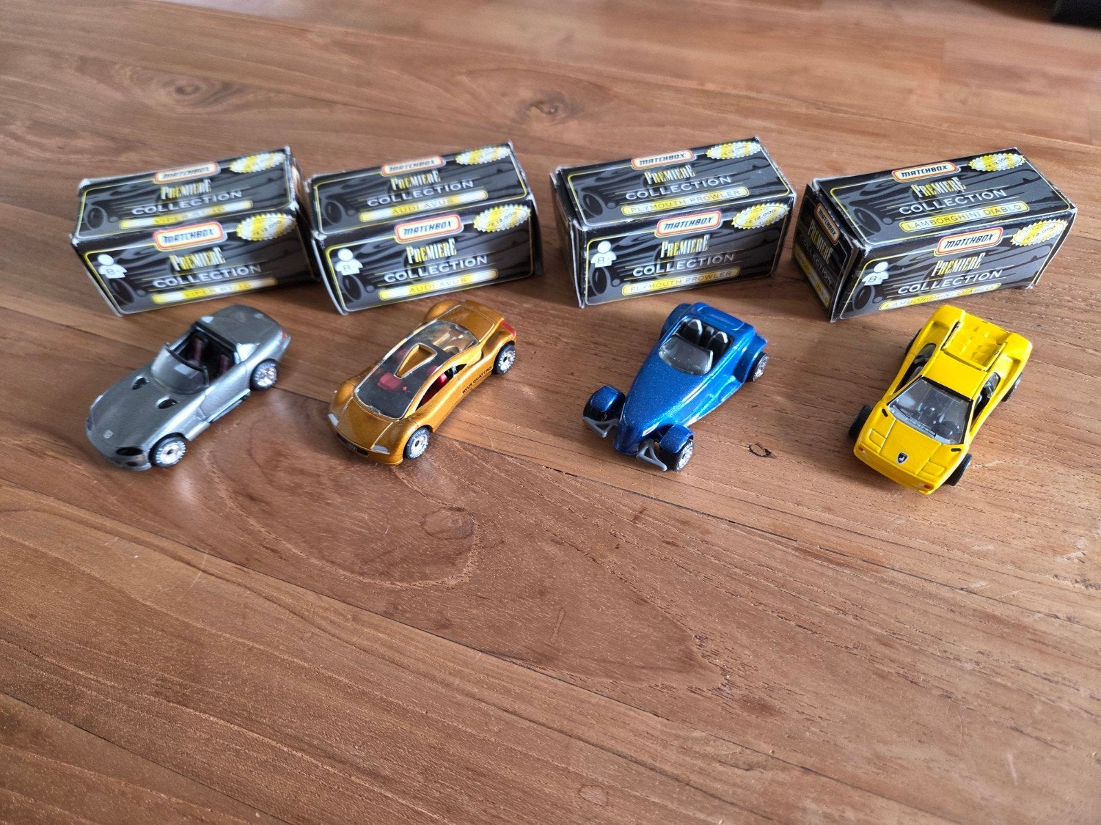 Matchbox Premiere Audi Dodge Lamborghini Plymouth, Ophalen of Verzenden, Auto