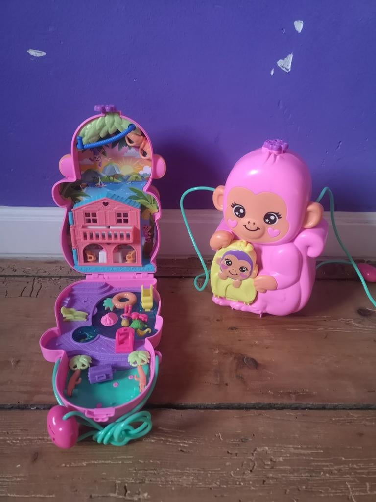 Polly Pocket aapje speelset, Ophalen of Verzenden, Gebruikt, Jongen of Meisje