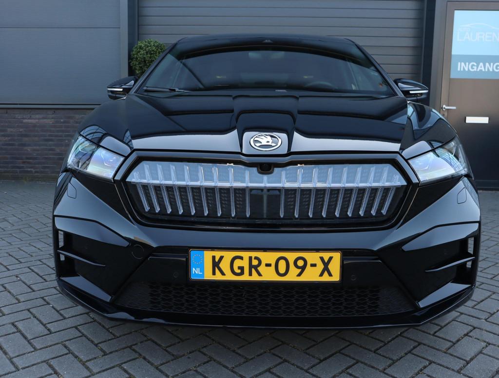 Skoda Enyaq Coupé iV 80 RS | SOH 90.1% | Leder | Warmtepomp, Automaat, Gebruikt, 82 kWh, Zwart