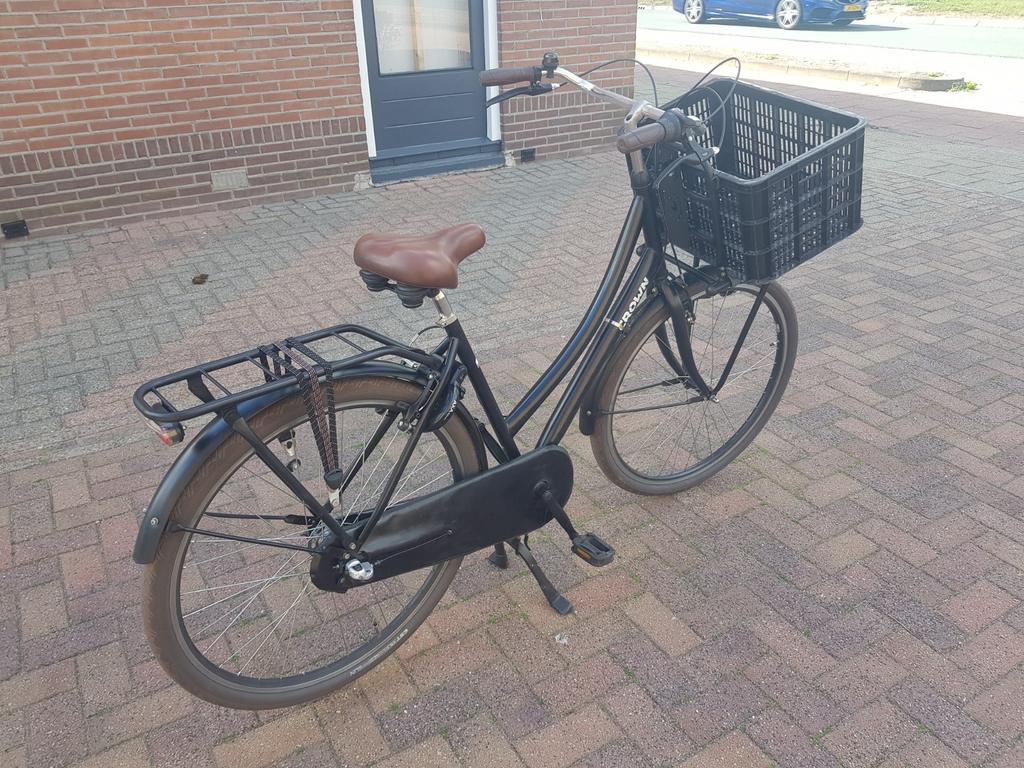 Te koop goede zwarte Crown (Stanbul) damesfiets., Fietsen en Brommers, Fietsen | Dames | Omafietsen, 53 tot 56 cm, Ophalen of Verzenden