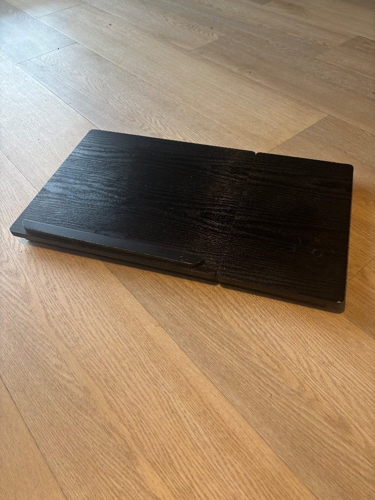 Opvouwbare Laptoptafel / Bedtafel – Verstelbaar – Zwart, Ophalen, Gebruikt, In diepte verstelbaar