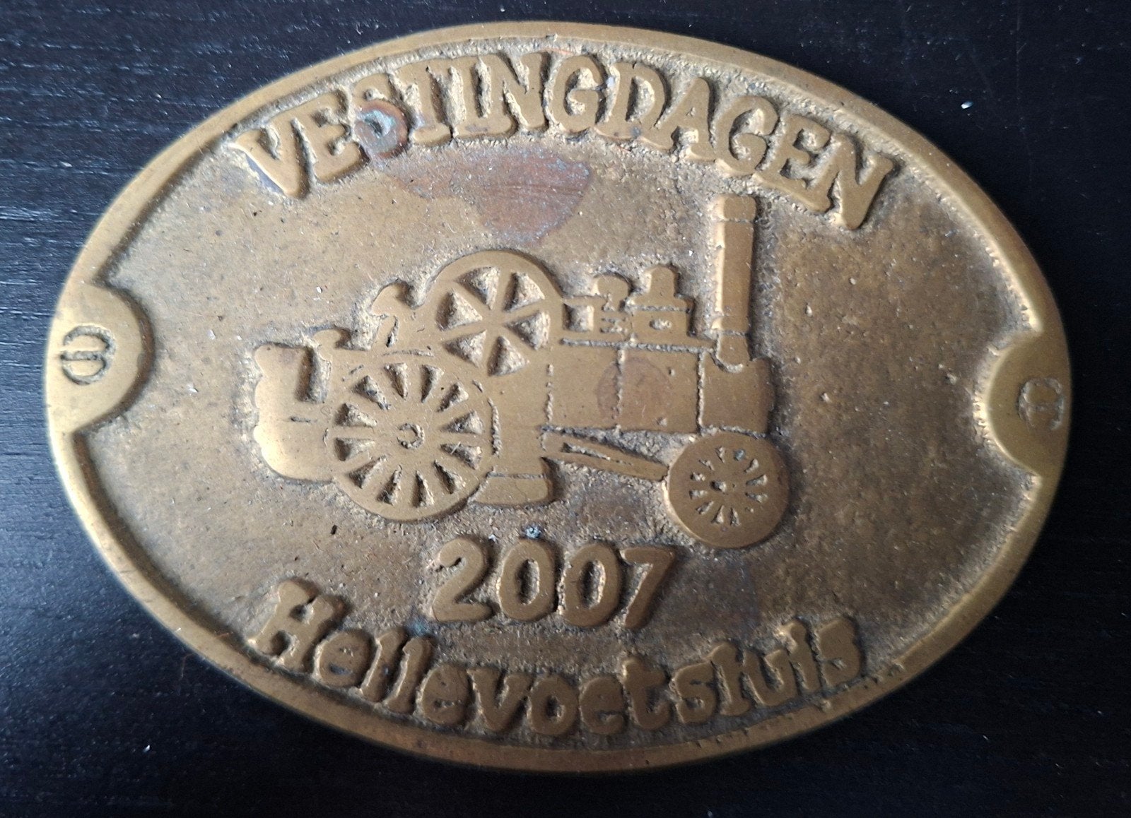 Vestingsdagen Hellevoetsluis 2007 Medaille Brons, Ophalen of Verzenden, Brons, Nederland