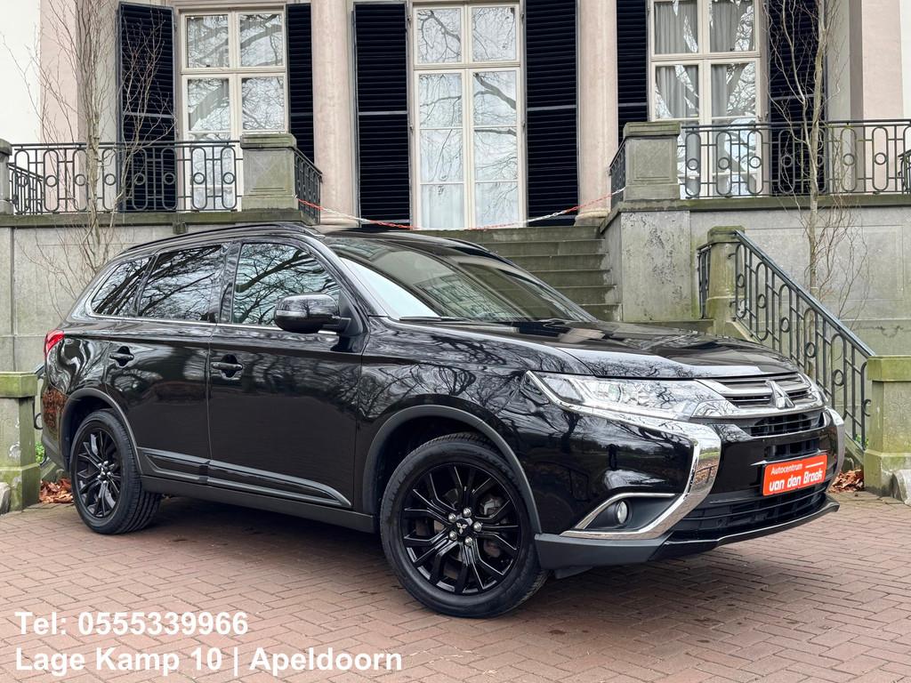 Mitsubishi Outlander 2.0 Instyle+ 7Persoons Automaat Leder S, Auto's, 1998 cc, Zwart, 4 cilinders, 150 pk