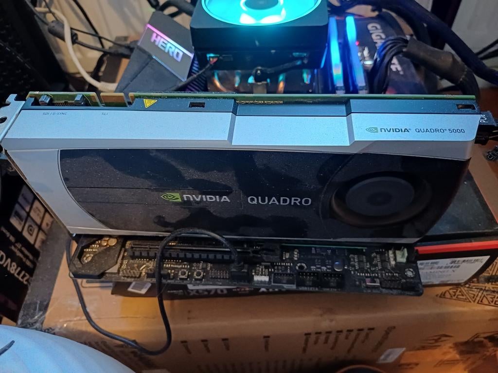 Nvidia Quadro 5000 videokaart, Gebruikt, PCI-Express 2, DVI, Ophalen of Verzenden