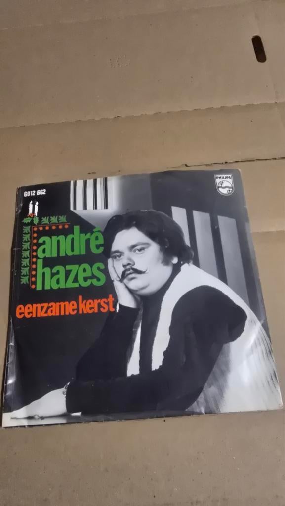 André Hazes - Eenzame Kerst (Vinyl Single), Ophalen of Verzenden, Gebruikt, Levenslied of Smartlap