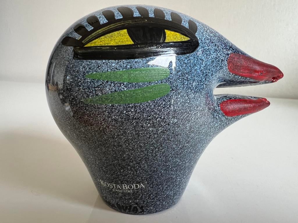 Vintage Massief Kosta Boda ‘Birdy’ Art Glass Hydman Volvo 92, Antiek en Kunst, Ophalen of Verzenden