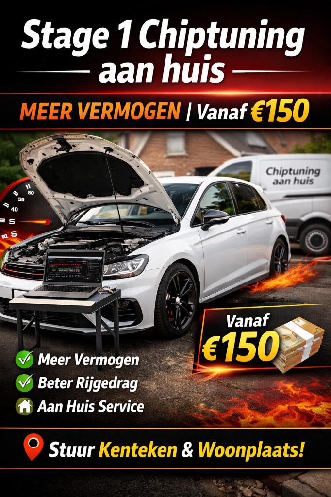 Professionele Stage 1 Chiptuning Aan huis Vanaf €150, Ophalen