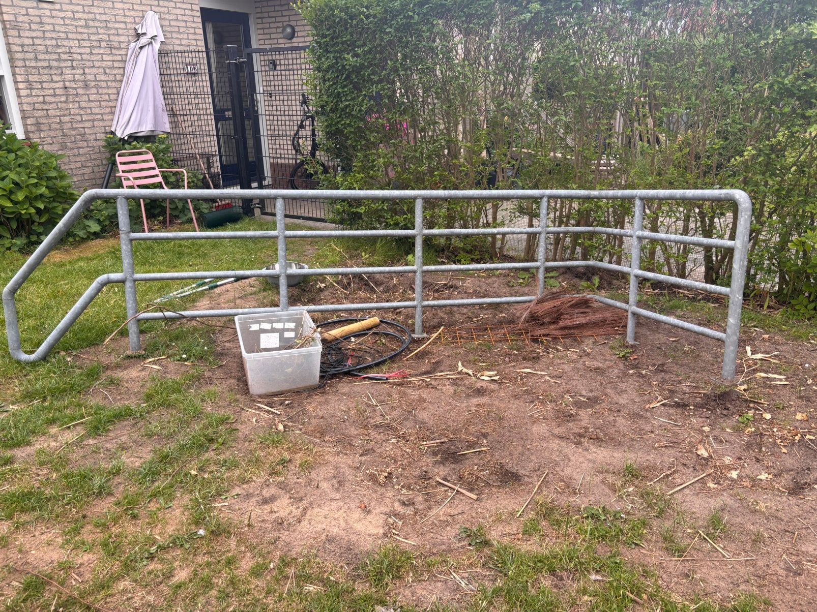 IJzeren hek: tuin, vlonder, stalling, weide, Ophalen of Verzenden, IJzer, Sierhekwerk