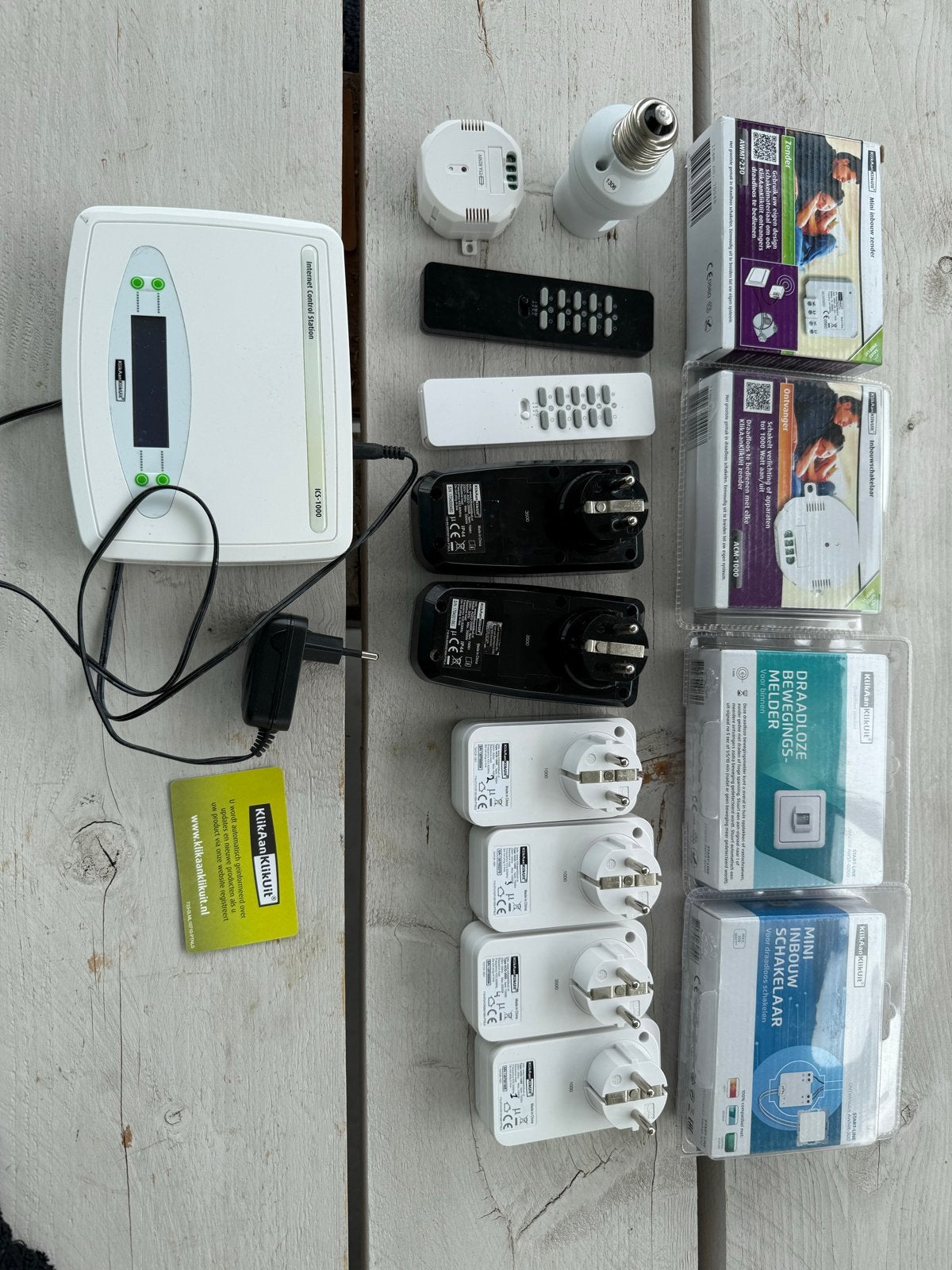 KliKaanKliKuit Smart Home Set: ICS-1000, schakelaars, etc., Ophalen of Verzenden, Gebruikt, Overige merken, Groepenkast