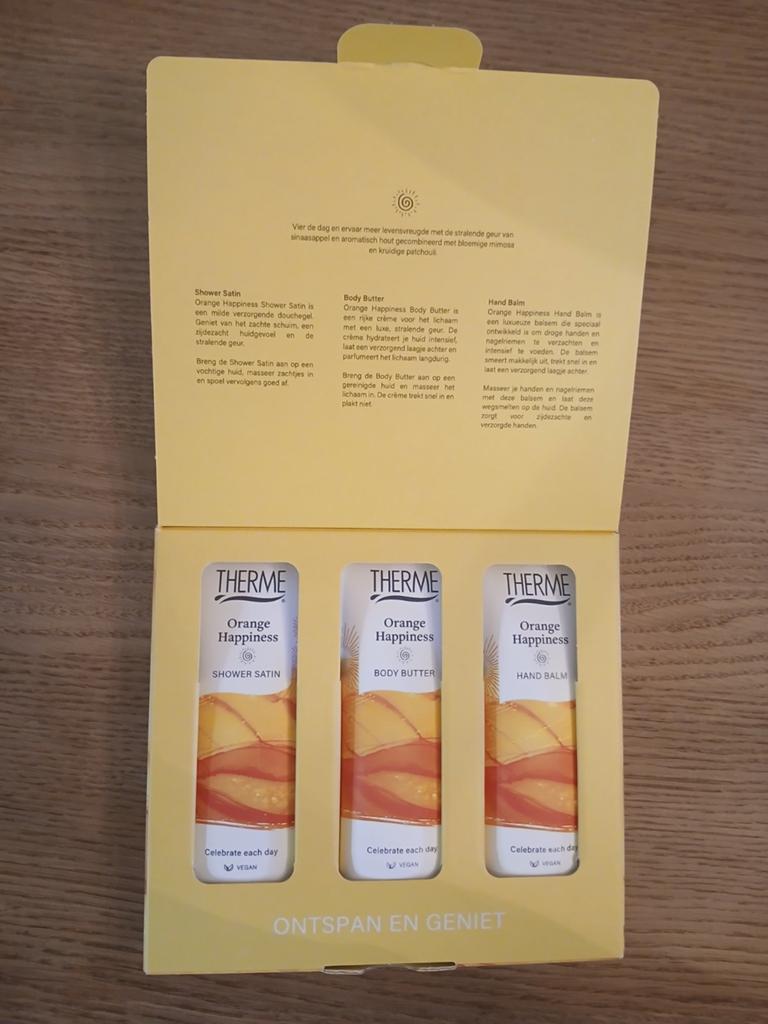 Therme Orange Happiness Cadeauset., Ophalen of Verzenden