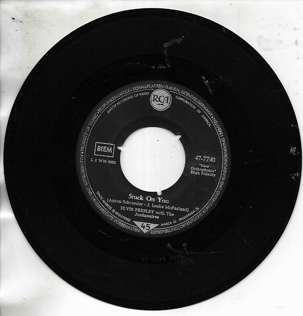Elvis Presley - Stuck on you, Ophalen of Verzenden, Zo goed als nieuw, 7 inch, Pop