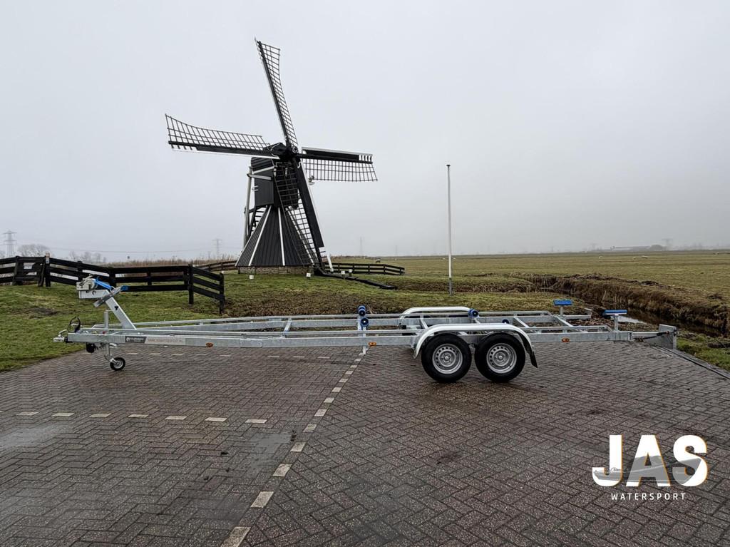 VOORRAAD Vlemmix boottrailer 840x255cm 3500KG (bwj 2026), Nieuw, Overige typen, Dubbelassig (tandemas)