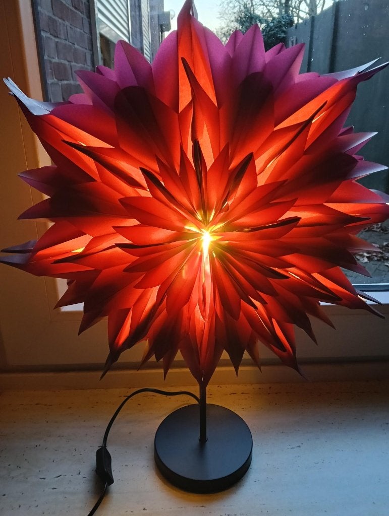 Prachtige nieuwe lamp, paper star Eva, Ophalen of Verzenden, Nieuw, Sfeerlamp, Landelijk