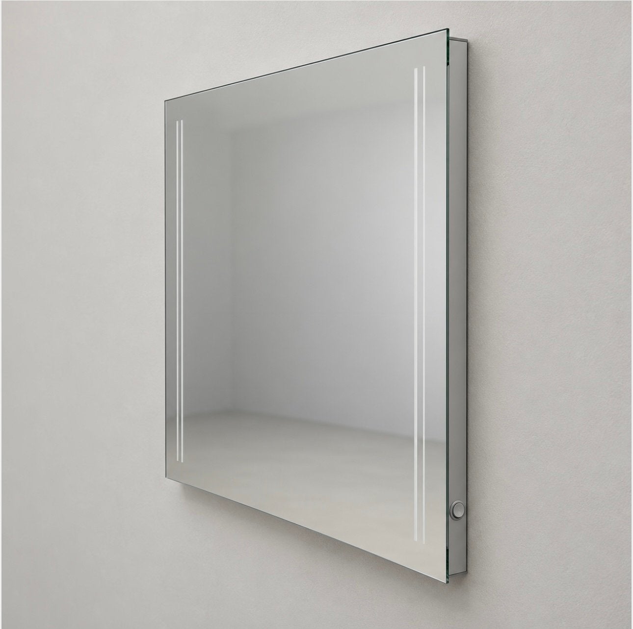 Primabad SPON 700 badkamerspiegel met LED 70x70 cm, Spiegelkast, Zo goed als nieuw, Minder dan 100 cm, 25 tot 50 cm