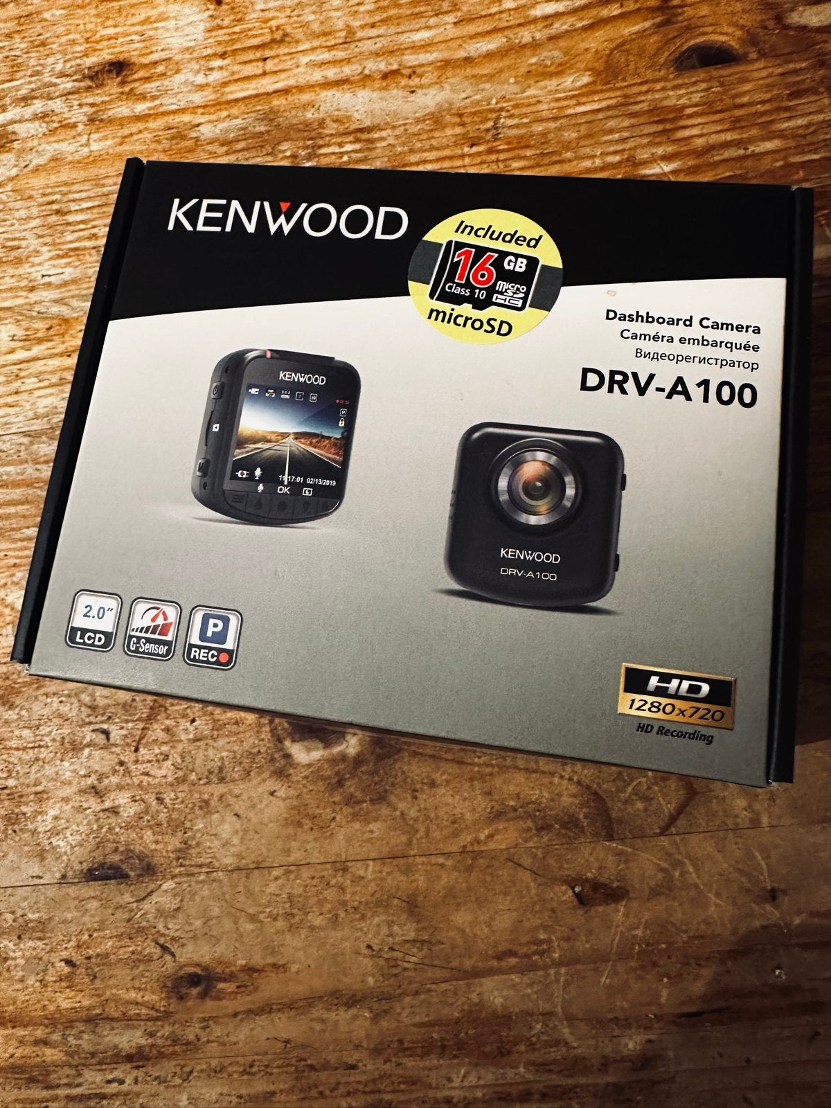 NIEUWE Kenwood DRV-A100 Dashcamera (met 16GB microSD, Ophalen of Verzenden, Nieuw