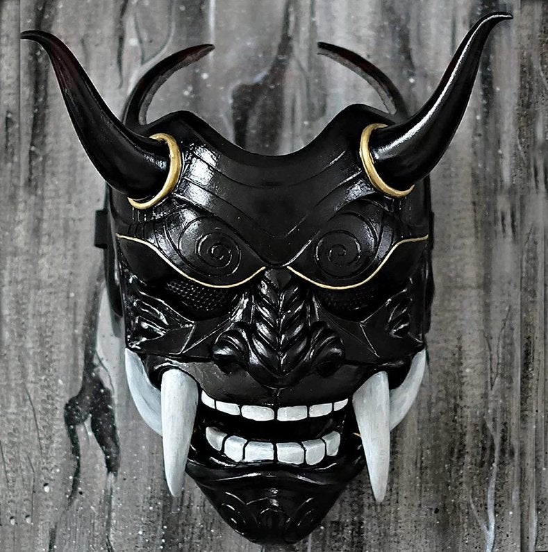 Japans Samurai Masker Latex Halloween Carnaval Horror, Verzenden, Nieuw, Feestartikel, Halloween of Griezel
