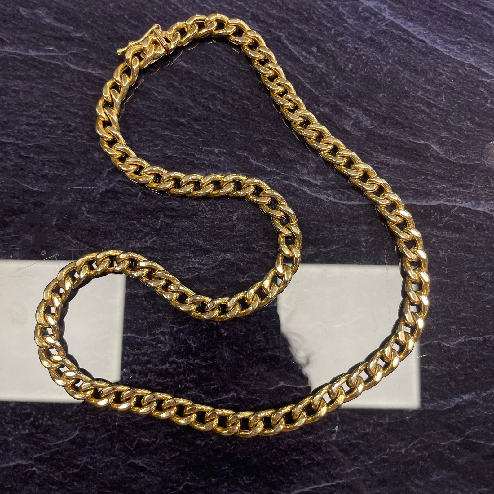 18k gouden cuban/gourmet ketting, Ophalen of Verzenden, Nieuw, Goud, Goud