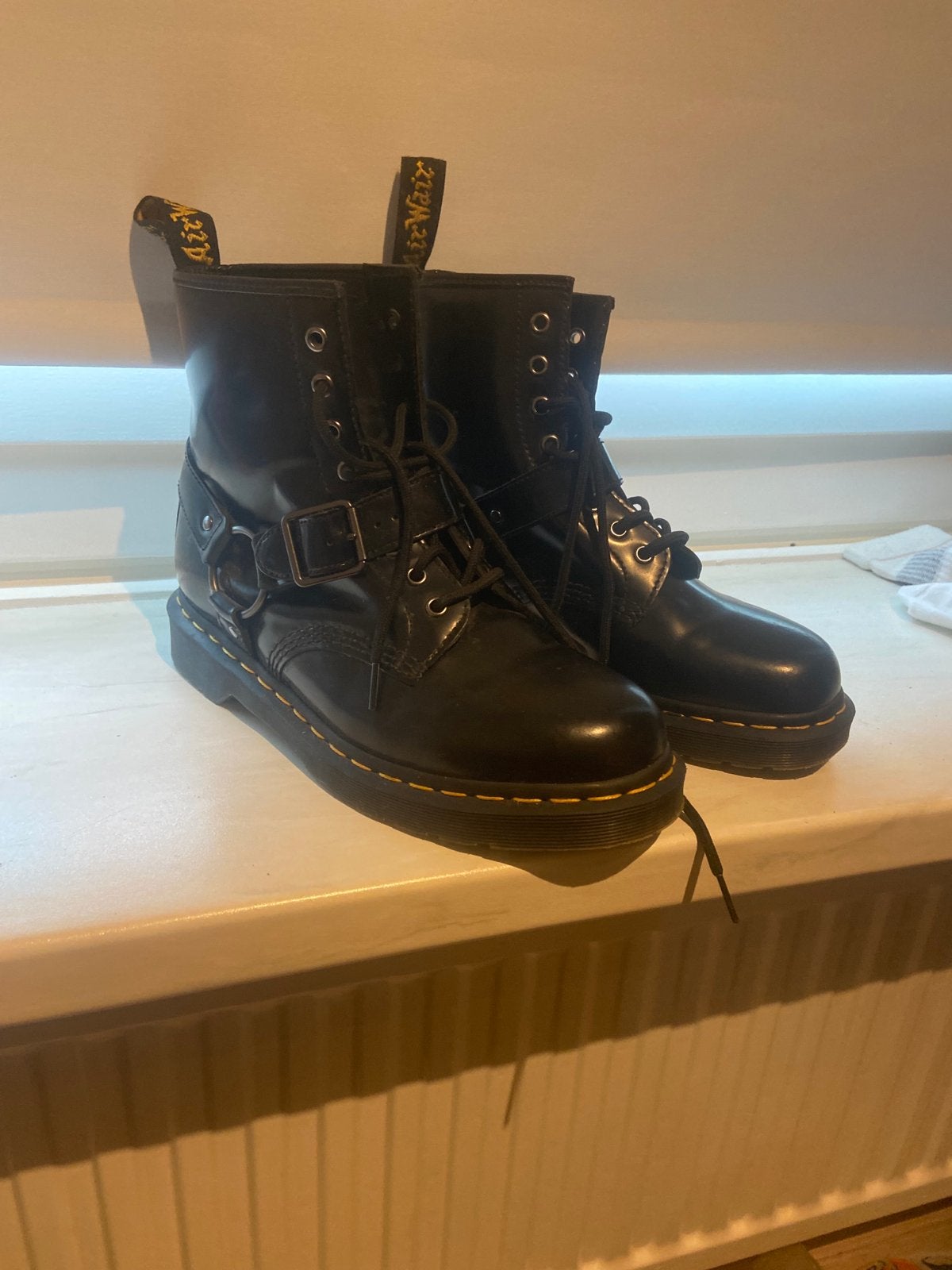 Dr. Martens 1460 Harness Boots Maat 42 - Zeer Goede Staat, Ophalen of Verzenden, Zo goed als nieuw, Zwart