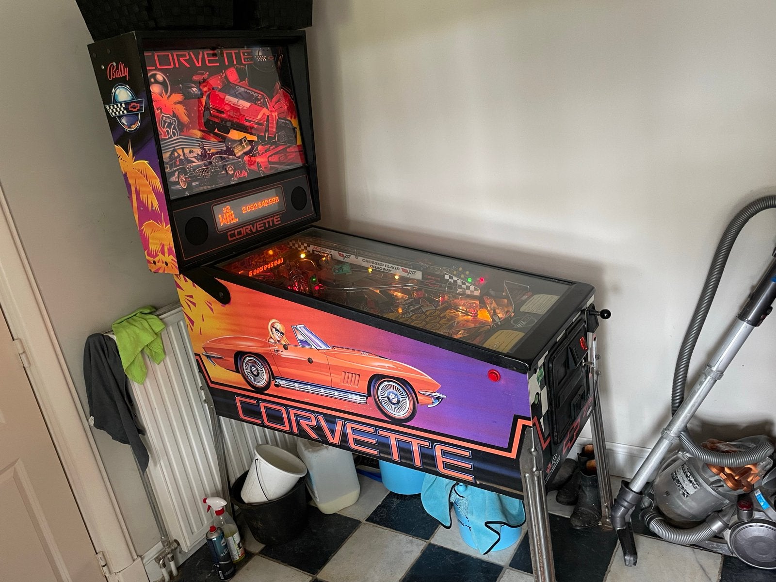 Bally Corvette Flipperkast - Zo goed als nieuw, Verzamelen, Ophalen, Elektronisch, Bally, Zo goed als nieuw