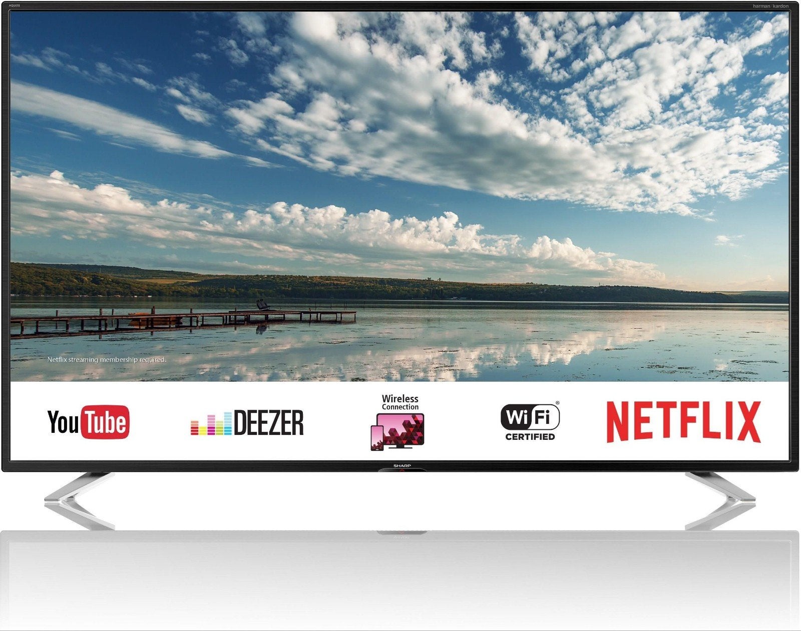 Sharp 40BG4E Full HD Smart TV 3x HDMI Incl. AB, LED, Ophalen of Verzenden, Zo goed als nieuw, 100 Hz