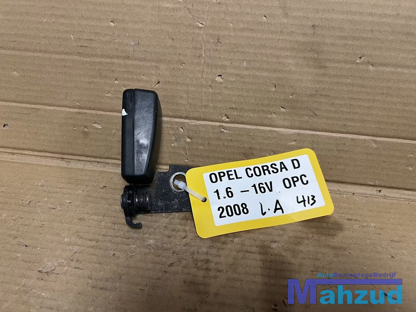 OPEL CORSA D links achter gordel sluiting 3 deurs 2005-2014, Auto-onderdelen, Gebruikt, Opel Automobile GmbH, Ophalen of Verzenden