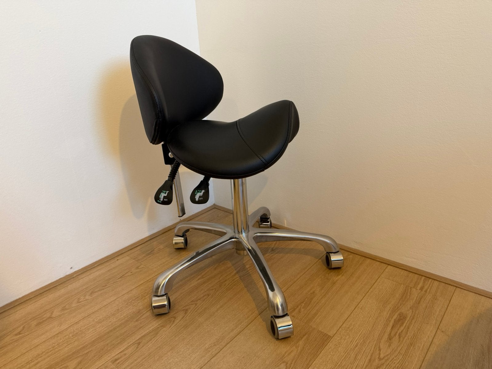 tabouret te koop, Ophalen, Zo goed als nieuw, Zwart, Bureaukruk