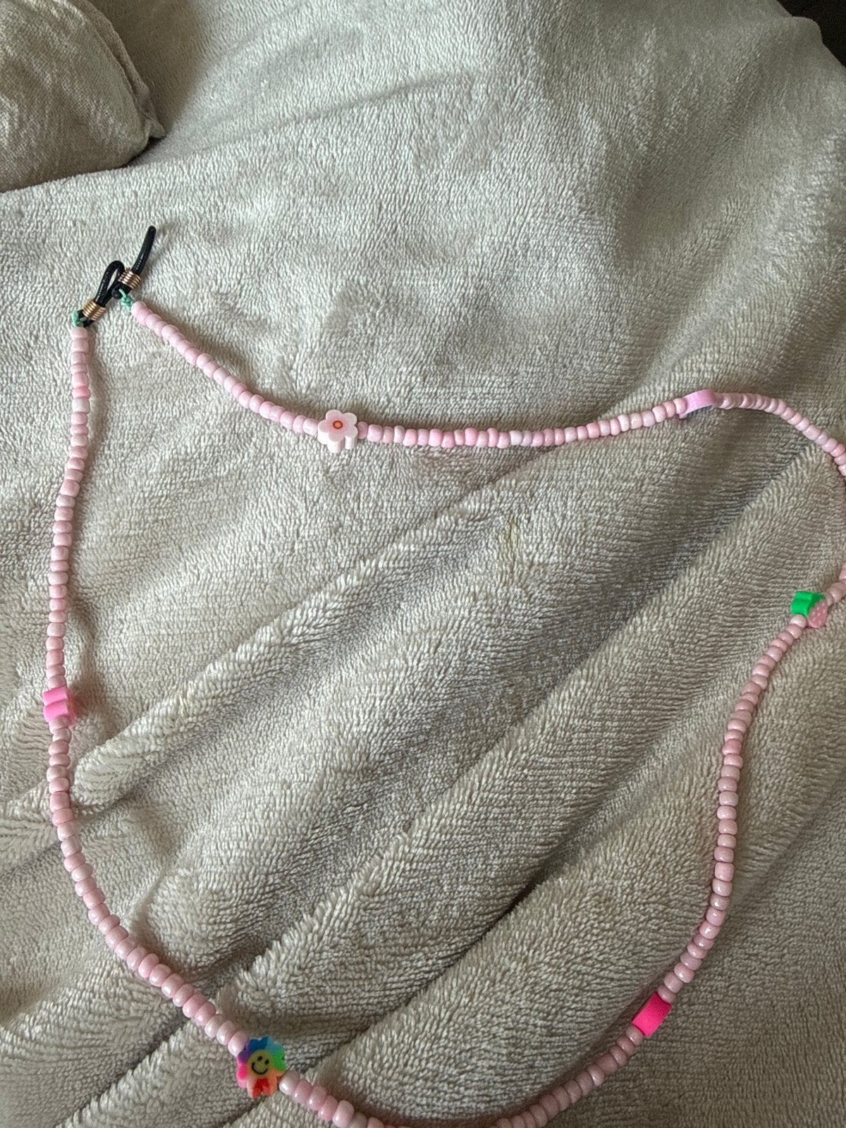 Leuke roze brillenkoord met vrolijke kralen, Overige merken, Nieuw, Ophalen of Verzenden, Roze