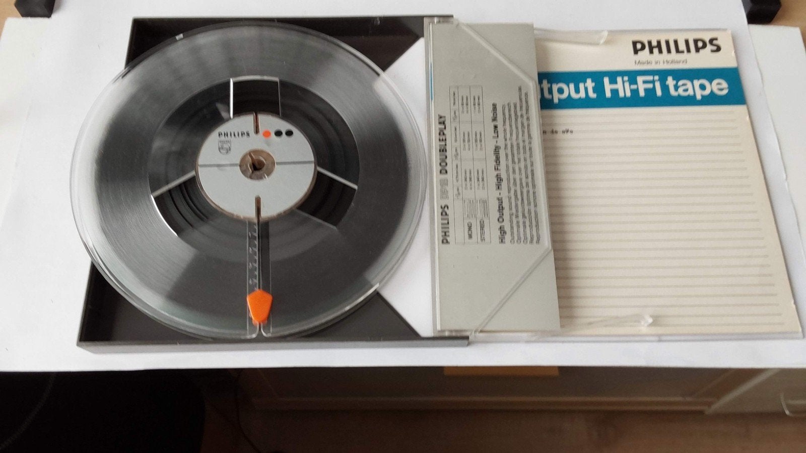 Philips 18cm Spoel met Tape, inclusief originele verpakking., Audio, Tv en Foto, Ophalen of Verzenden, Bandrecorder