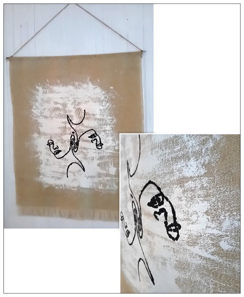 Jute wandkleed kant&klaar of Workshop in Twente NIEUW, Ophalen of Verzenden, Nieuw